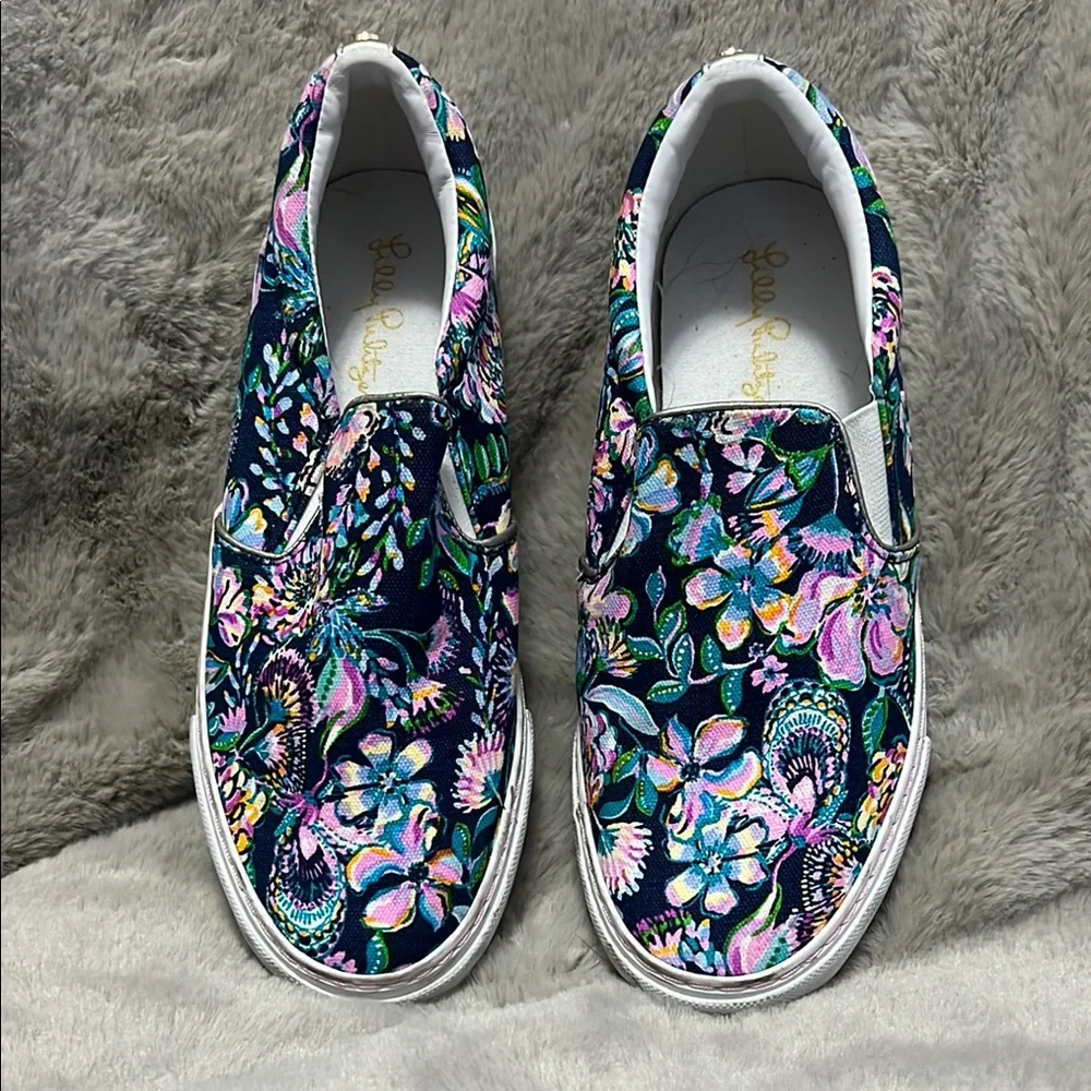Lilly Pulitzer Floral Slip-On Sneakers - Picture 1 of 4